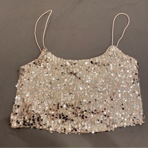 Forever 21 Sequin crop top